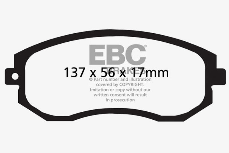 Plaquettes de frein avant EBC 12+ Scion FR-S 2 Yellowstuff