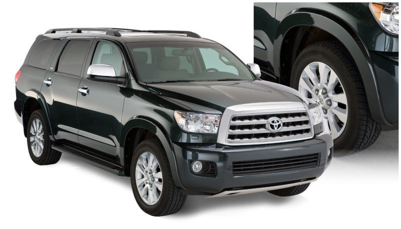 Bushwacker 08-15 Toyota Sequoia OE Style Flares 4pc Compatible avec garde-boue d'usine - Noir