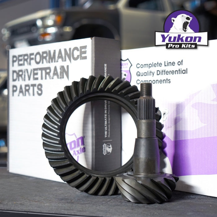 Yukon 11.5in AAM 4.56 Rear Ring & Pinion Install Kit Positraction 4.375in OD Pinion Bearing