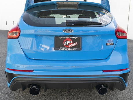 aFe Takeda 3in 304 SS Axle-Back Exhaust System w/ Black Tip 16-18 Ford Focus RS 2.3L (t)