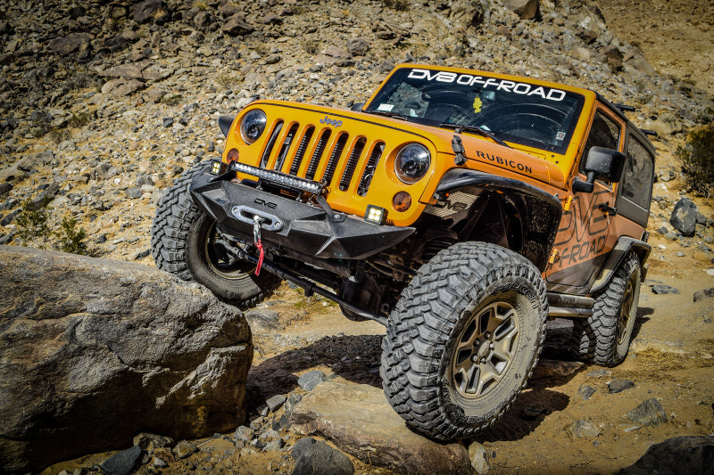 Garde-boue intérieur avant en aluminium DV8 Offroad 07-18 Jeep Wrangler JK - Noir