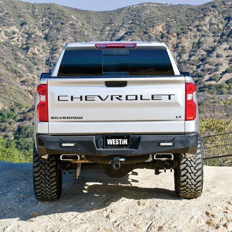 Pare-chocs arrière Westin 19-20 Chevy Silverado 1500 Pro-Series - Noir texturé