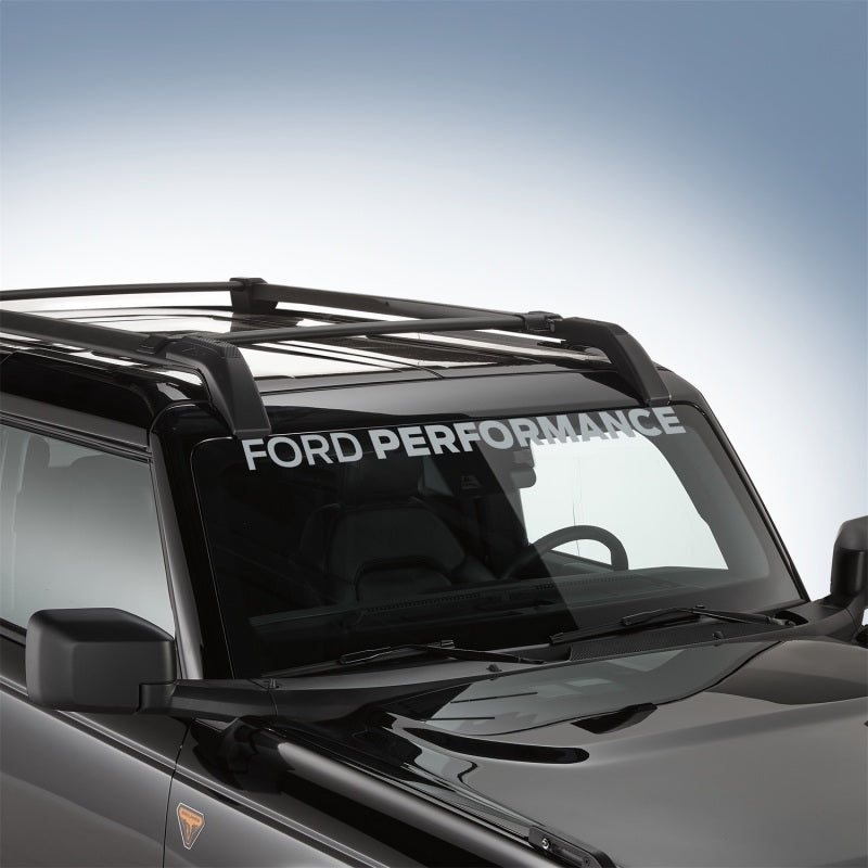 Bannière de pare-brise Ford Racing Ford Performance Bronco - Argent
