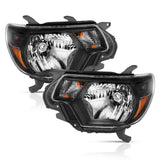 Phares en cristal ANZO 2012-2015 Toyota Tacoma Noir