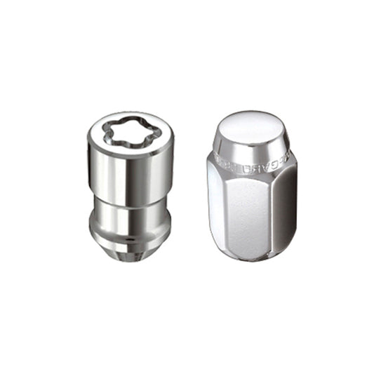 McGard 5 Lug Hex Install Kit w/Locks (Cone Seat Nut) M12X1.25 / 13/16 Hex / 1.28in. Length - Chrome