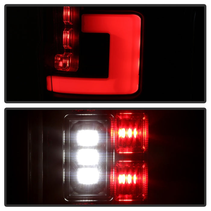 Feux arrière à LED Spyder 17-18 Ford F-250 Super Duty (sauf modèles à LED) - Noir (ALT-YD-FS17-LED-BK)