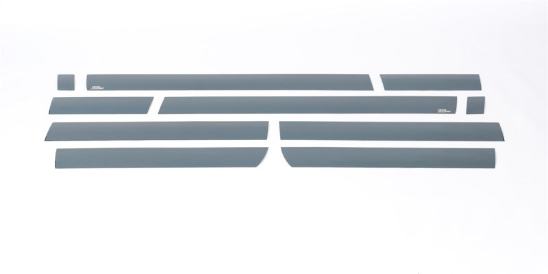 Putco 15-19 Chevy Silverado HD - Double Cab - Boîte de 8 pieds de long 10 pièces Panneaux de bas de caisse en platine noir