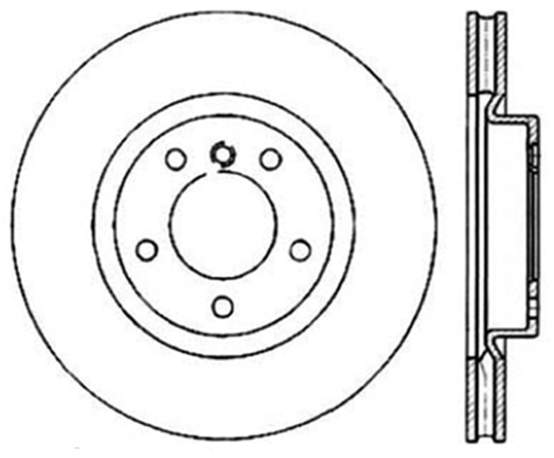 Rotor fendu Cryo Sport avant droit StopTech pour BMW M3 E36 / 98-02 Z3 M Series 95-99