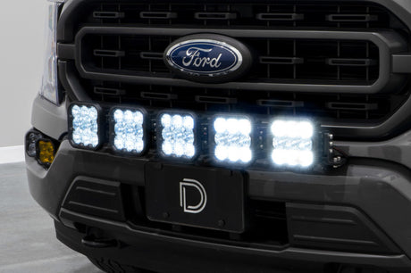 Kit de barre lumineuse CrossLink pour calandre Ford F-150 SS5 21-22 de Diode Dynamics - Combo jaune sport