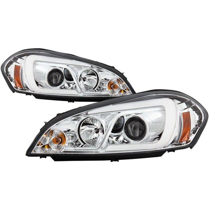 Phares de projecteur Spyder 06-13 Chevy Impala / 06-07 Chevy Monte Carlo - Barre lumineuse - Chrome