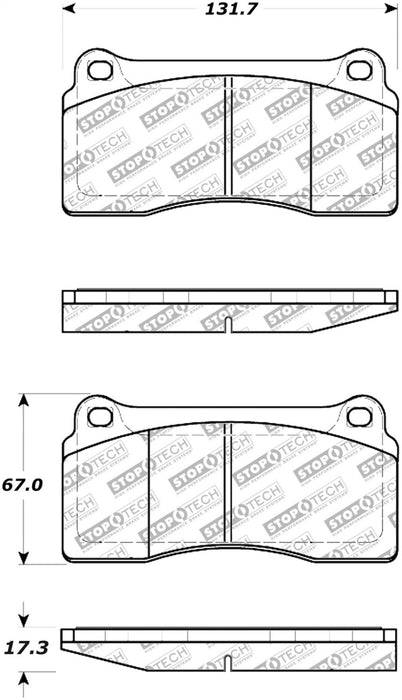 Plaquettes de frein StopTech Street Select - 00-06 Jaguar XKR