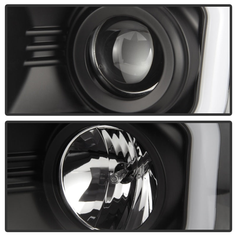 Phares de projecteur Spyder Chevy Silverado 1500 14-16 Barre lumineuse DRL Blk PRO-YD-CS14-LBDRL-BK