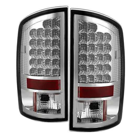 Spyder Dodge Ram 07-08 1500/Ram 07-09 2500/3500 LED Tail Lights Chrome ALT-YD-DRAM06-LED-C