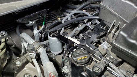 Séparateur d'huile côté passager J&amp;L 17-24 Honda CRV 1,5 L Turbo 3,0 - Anodisé transparent
