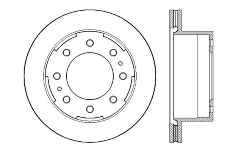 Disque de frein StopTech Sport percé et fendu - Avant droit