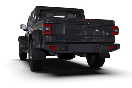 Garde-boue noir Rally Armor 19-23 Jeep JT Gladiator Mojave/Rubicon avec logo gris