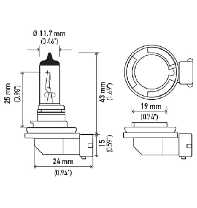 Ampoules Hella Optilux XB Extreme Type H11 12V 80W Bleu - Paire