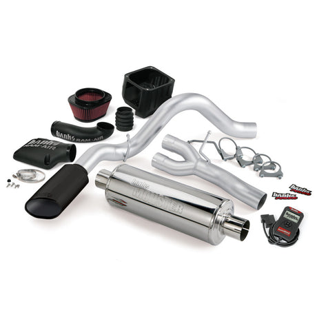 Système d'échappement simple en acier inoxydable avec embout noir Banks Power 99-02 Chevy 4.8-5.3L ECSB Stinger