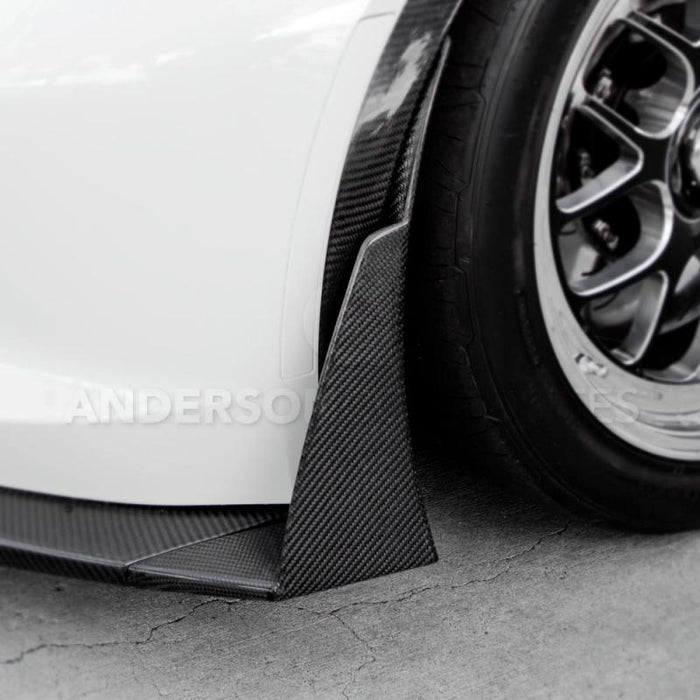 Anderson Composites 14+ Pare-chocs avant Chevrolet Corvette C7 Z06 Canards