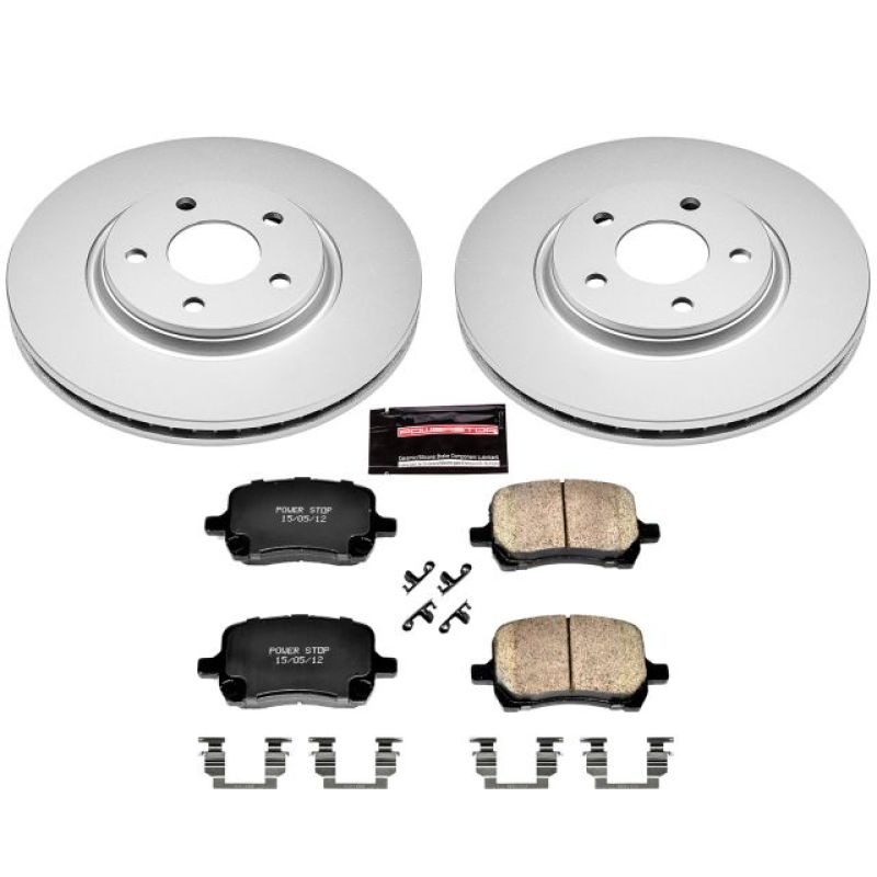 Power Stop 2007 Chevrolet Cobalt Front Z17 Evolution Geomet Coated Brake Kit