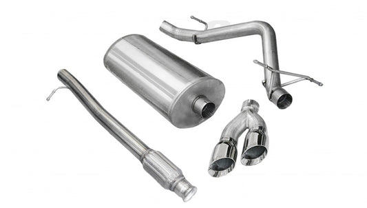 Corsa 10-13 Chevrolet Silverado Crew Cab/Short Bed 1500 4.8L V8 Polished Sport Cat-Back Exhaust