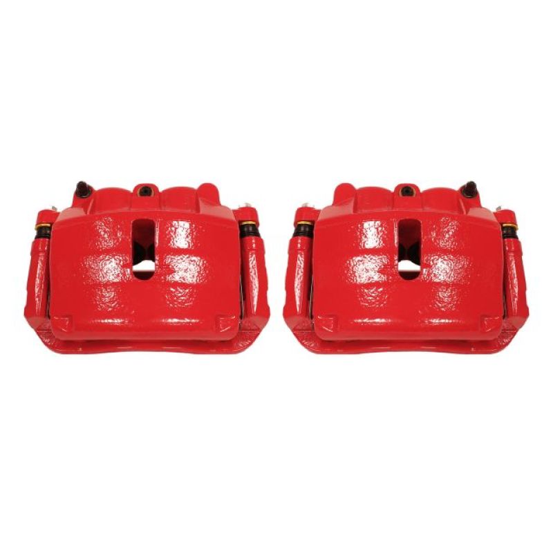 Étriers avant rouges Power Stop 2009 Ford F-150 avec supports - Paire
