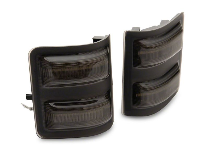 Feux de position latéraux à LED SEQL Switchback de Raxiom 11-16 pour Ford F-250/F-350 Super Duty Axial - Fumé