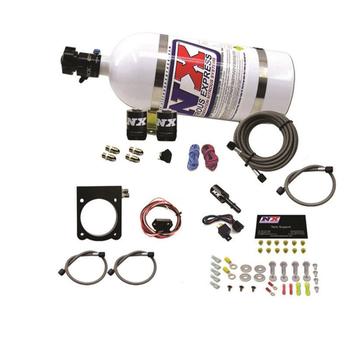 Kit de plaque d'azote Nitrous Express Dodge 3,6 L V6 (50-200 CV) avec bouteille de 10 lb