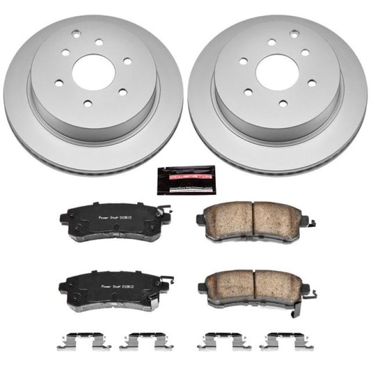 Power Stop 11-13 Infiniti QX56 Rear Z17 Evolution Geomet Coated Brake Kit