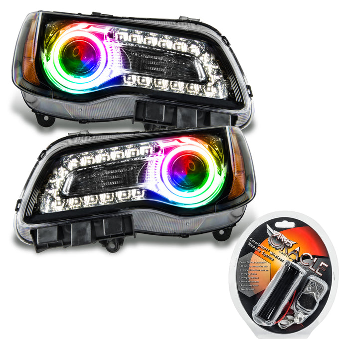 Oracle 11-14 Chrysler 300C SMD HL - Noir - NON HID - ColorSHIFT VOIR LA GARANTIE