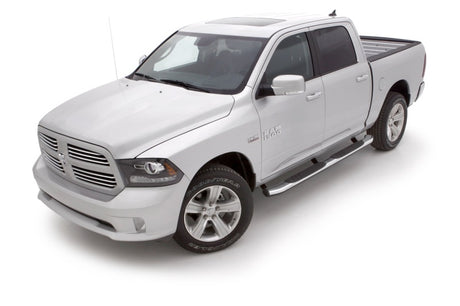 Barres de toit ovales courbées de 5 po pour Dodge Ram 1500 Crew Cab 09-15 (construites avant le 01/07/15) - Chrome
