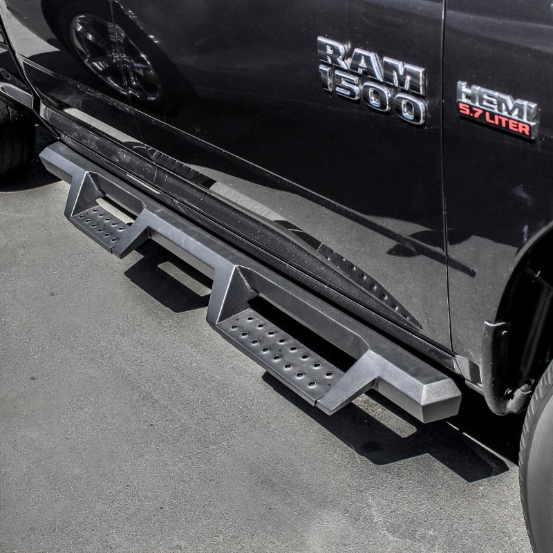 Westin/HDX 09-18 Dodge/Ram 1500 Quad Cab Drop Nerf Step Bars - Textured Black