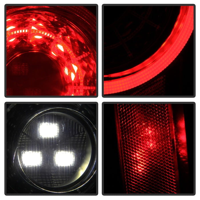 Jeep Wrangler Spyder 19-20 - Feux arrière à LED complets - Clignotant Seq - Fumée noire ALT-YD-JW19-SEQ-BSM