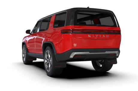 Rally Armor 22-25 Rivian R1S Black UR Mud Flap w/Light Blue Logo