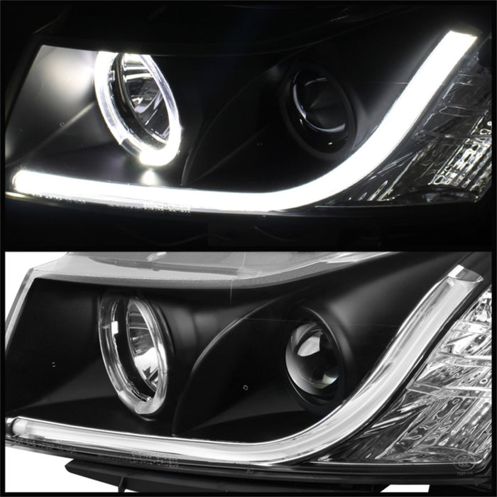 Phares de projecteur Spyder Chevy Cruze 11-14 Tube lumineux DRL Blk PRO-YD-CCRZ11-LTDRL-BK