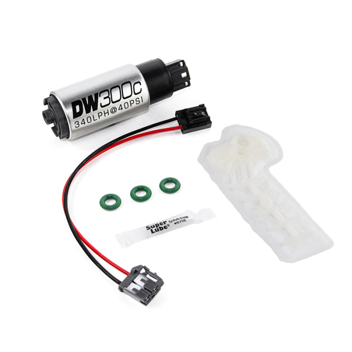 Pompe à essence compacte DeatschWerks 340lph DW300C avec kit de configuration Scion FR-S/BRZ/15 WRX 12+