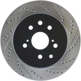 Disque de frein sport fendu et percé StopTech arrière gauche 13-14 Lexus GS300/350/400/430