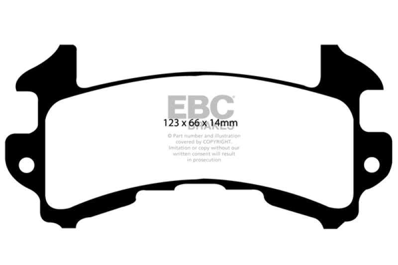 EBC 79-85 Buick Riviera (Fwd) 3.8 Turbo Redstuff Rear Brake Pads