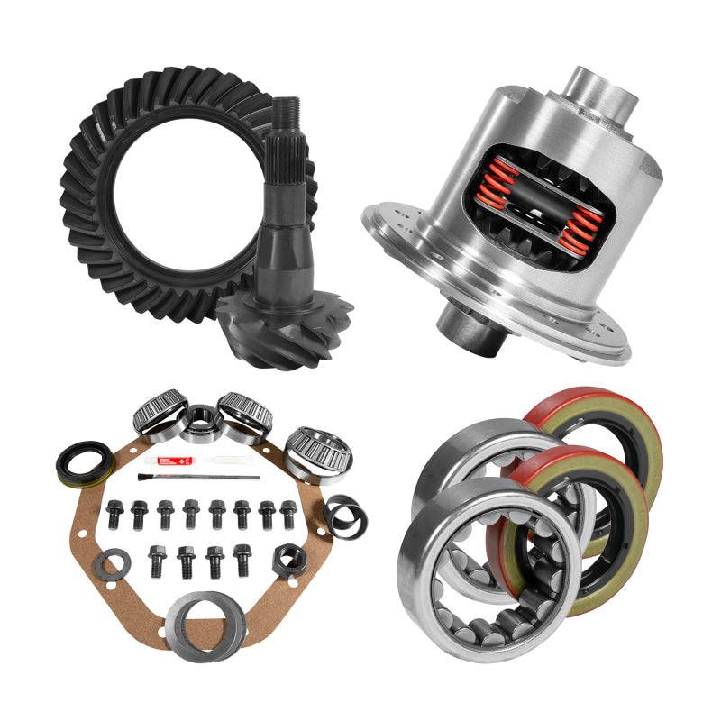 Yukon 9.25in CHY 3.91 Rear Ring & Pinion Install Kit 31 Spline Positraction 1.62in Axle Bearings