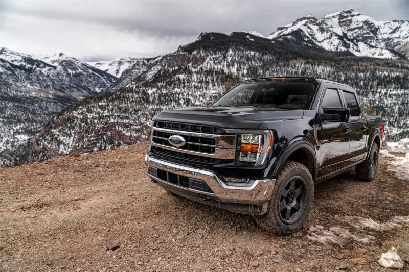 Protecteur de capot à profil bas texturé Aeroskin II AVS pour Ford F-150 2021 (sauf Tremor/Raptor) - Noir