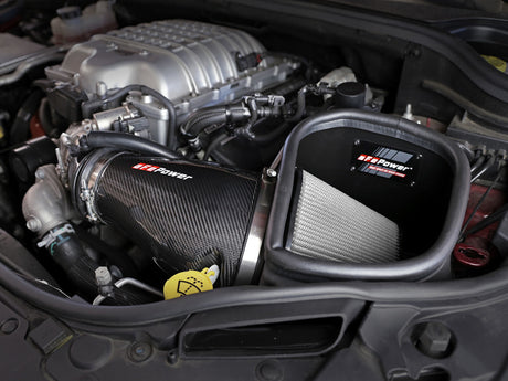 aFe Track Series Carbon Fiber Pro Dry S AIS - Jeep Grand Cherokee Trackhawk 6,2 L 19-20
