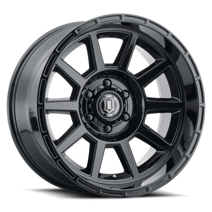 Roue ICON Recoil 20x10 6x135 -24mm Offset 4.5in BS Noir brillant