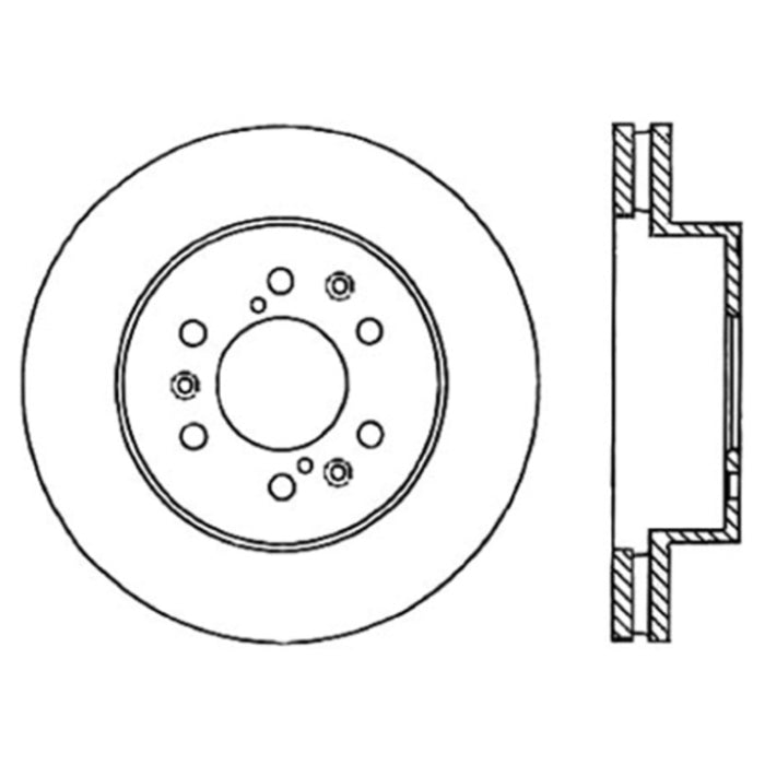 Rotor CRYO-STOP avant StopTech pour GMC Sierra 1500 05-10 (avec tambour arrière) / GMC Yukon 07-09