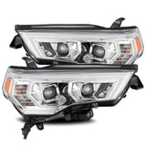 Phares de projecteur AlphaRex 14-20 Toyota 4Runner PRO-Series Style planche Chrm avec signal séquentiel