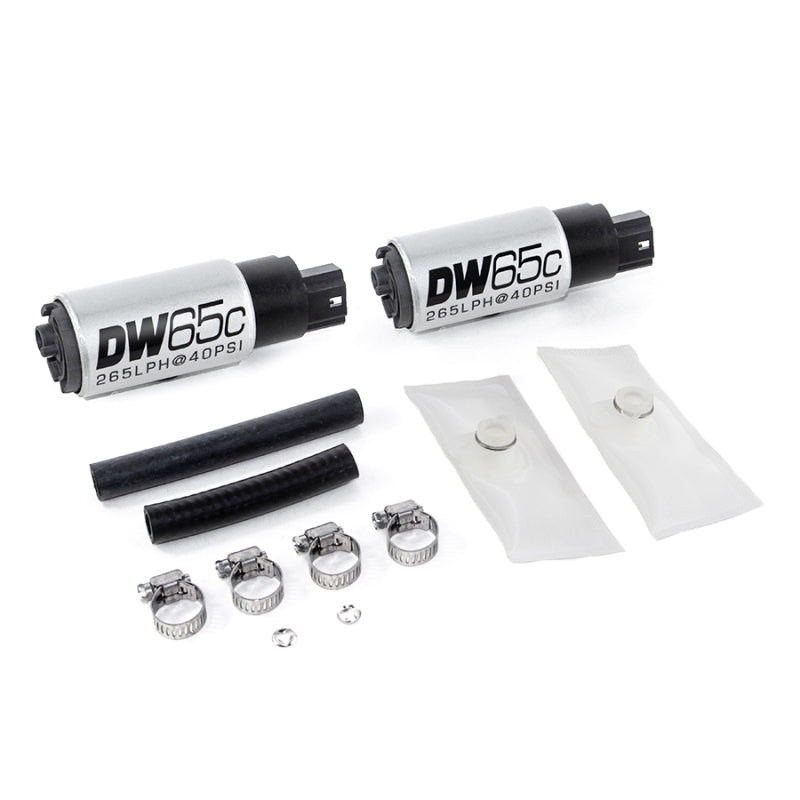 Pompe à essence compacte dans le réservoir DeatschWerks 99-04 Ford Lightning DW65C 265lph avec kit d'installation