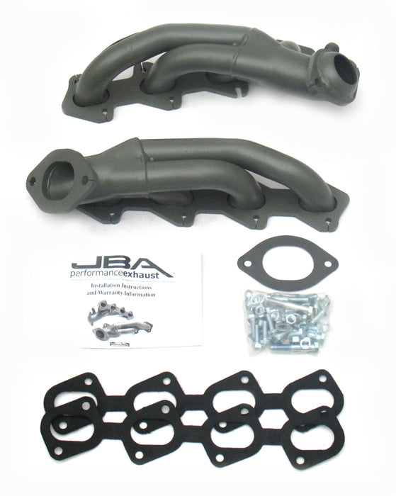 Collecteur d'échappement JBA 99-04 Ford Mustang 4,6 L 4 soupapes 1-5/8 po primaire Ti Ctd Cat4Ward