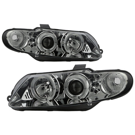 Phares de projecteur Spyder Pontiac GTO 04-06 LED Halo LED Fumée Haute H1 Basse H1 PRO-YD-PGTO04-HL-SM