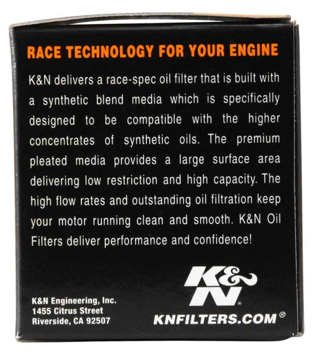 Filtre à huile K&amp;N Yamaha / MUZ / MZ / Sachs / Aprilia / Derbi 2,156 po de diamètre extérieur x 2,313 po de hauteur