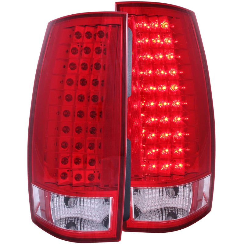 Feux arrière à LED ANZO 2007-2014 Chevrolet Suburban Rouge/Clair G4