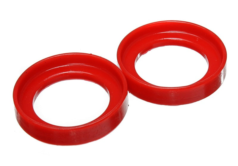 Ensemble d'isolateurs de ressorts hélicoïdaux avant rouges pour Honda Civic/CRX 96-00 / Honda Civic Si 99-00